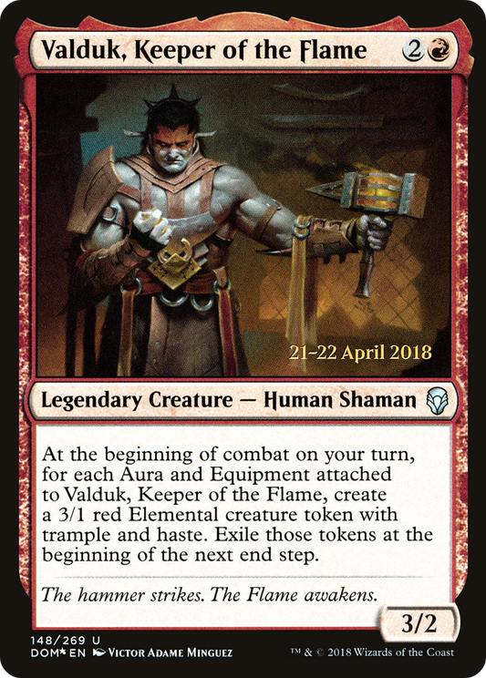 Valduk, Keeper of the Flame (PRE-148S) (Foil)