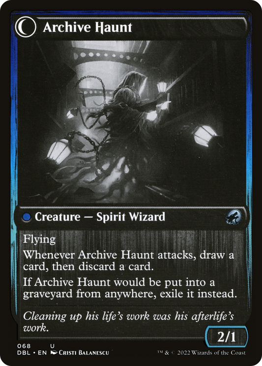 Overwhelmed Archivist // Archive Haunt (DBL-068) (Foil)
