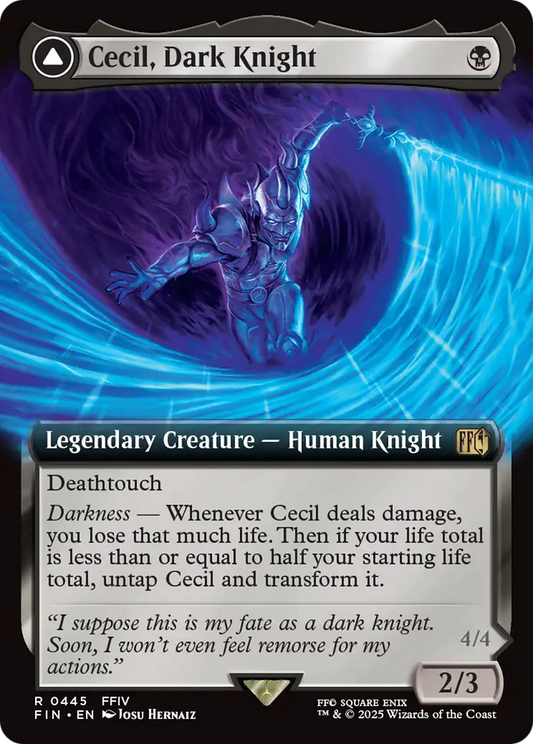Cecil, Dark Knight // Cecil, Redeemed Paladin (FIN-445) (Extended Art)