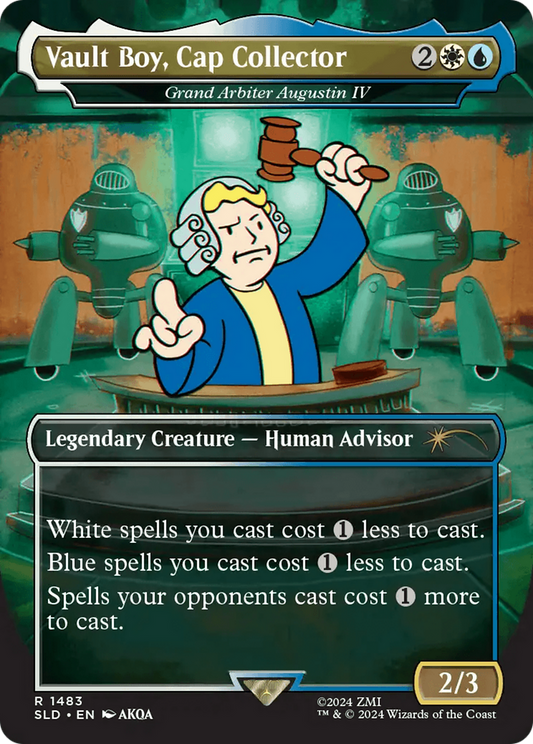 Vault Boy, Cap Collector / Grand Arbiter Augustin IV (SLD-1483) (Borderless)