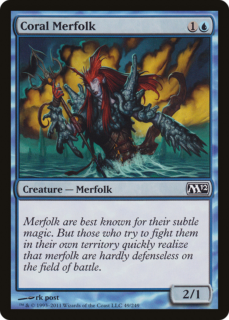 Coral Merfolk (M12-049) (Foil)