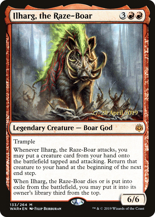 Ilharg, the Raze-Boar (PRE-133S) (Foil)