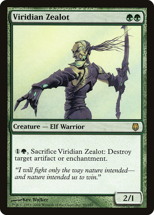 Viridian Zealot (DST-090) (Foil)