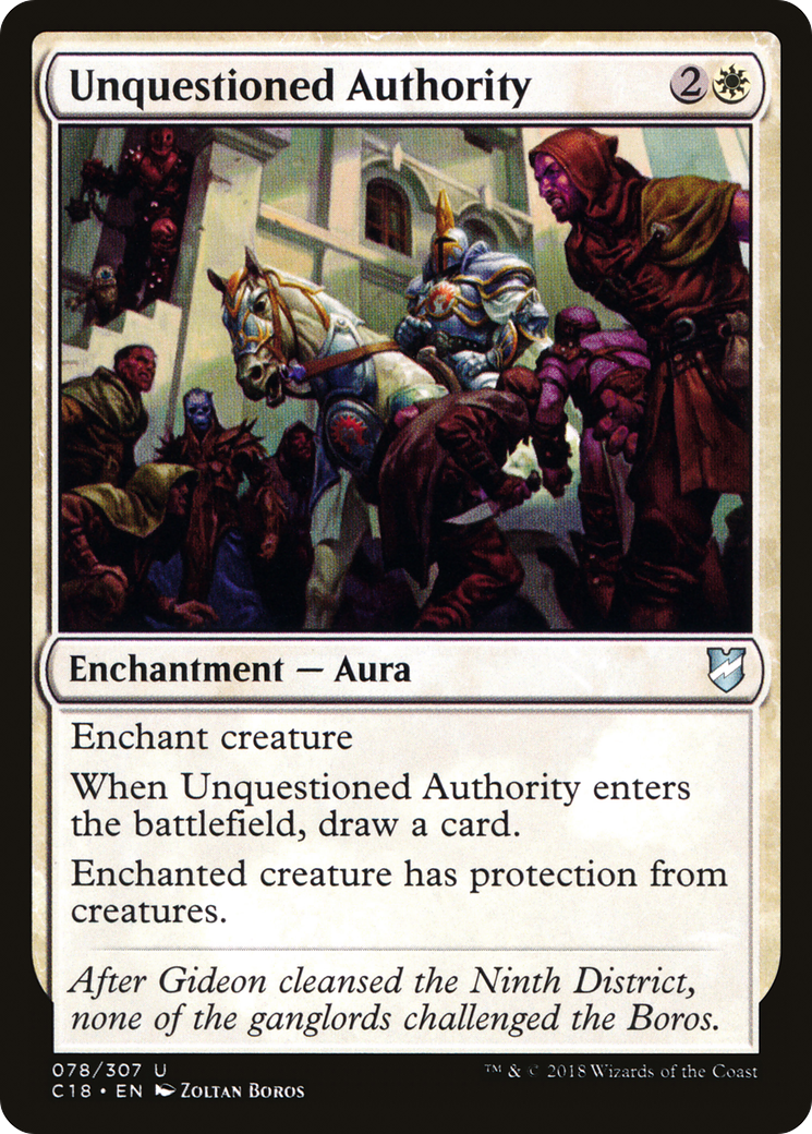 Unquestioned Authority (C18-078)