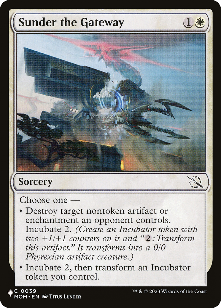 Sunder the Gateway (LIST-MOM-39)