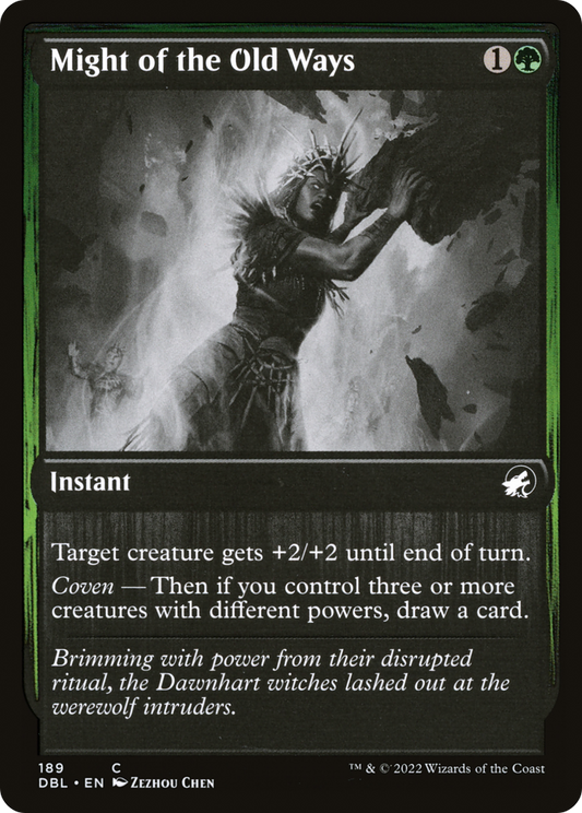 Might of the Old Ways (DBL-189) (Foil)