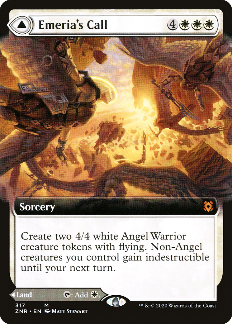 Emeria's Call // Emeria, Shattered Skyclave (ZNR-317) (Extended Art)