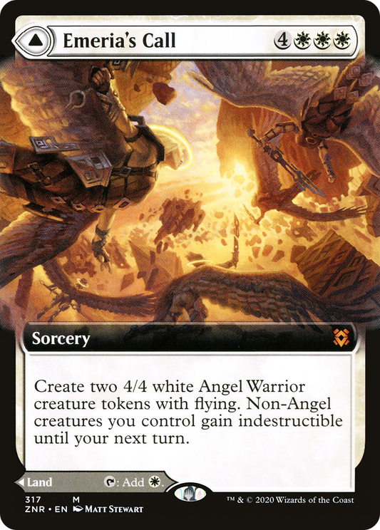 Emeria's Call // Emeria, Shattered Skyclave (ZNR-317) (Extended Art)
