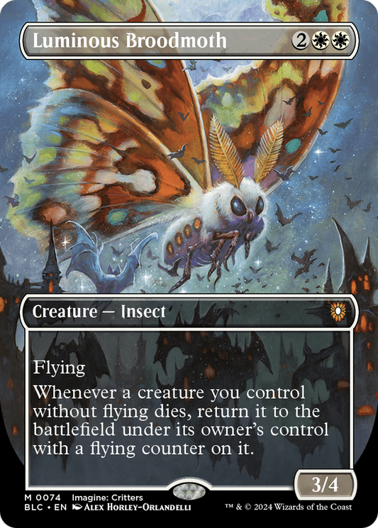 Luminous Broodmoth (BLC-074) (Borderless) (Foil)