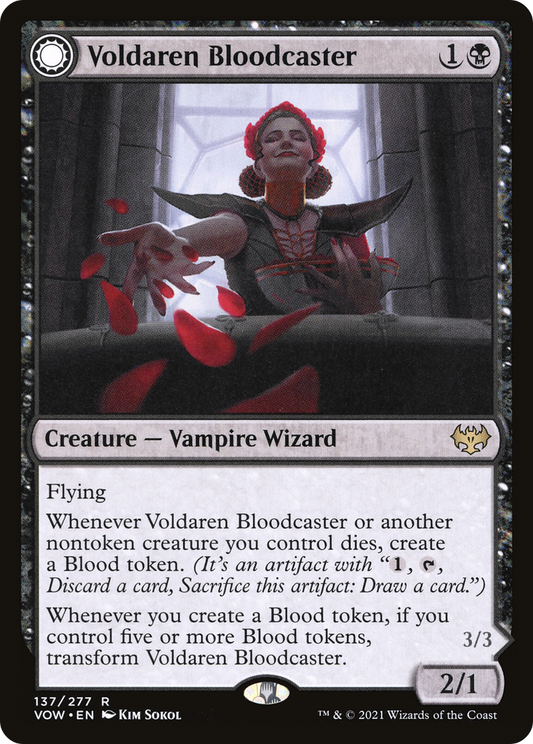Voldaren Bloodcaster // Bloodbat Summoner (VOW-137) (Foil)