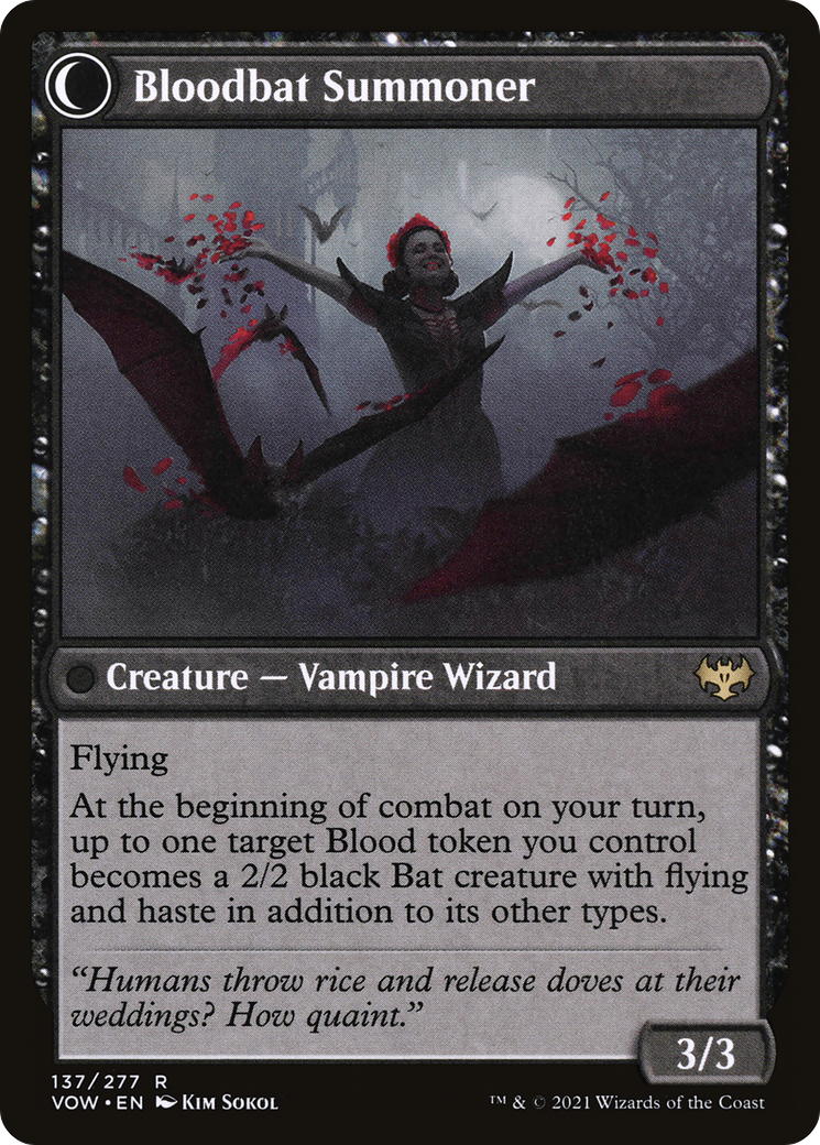 Voldaren Bloodcaster // Bloodbat Summoner (VOW-137)