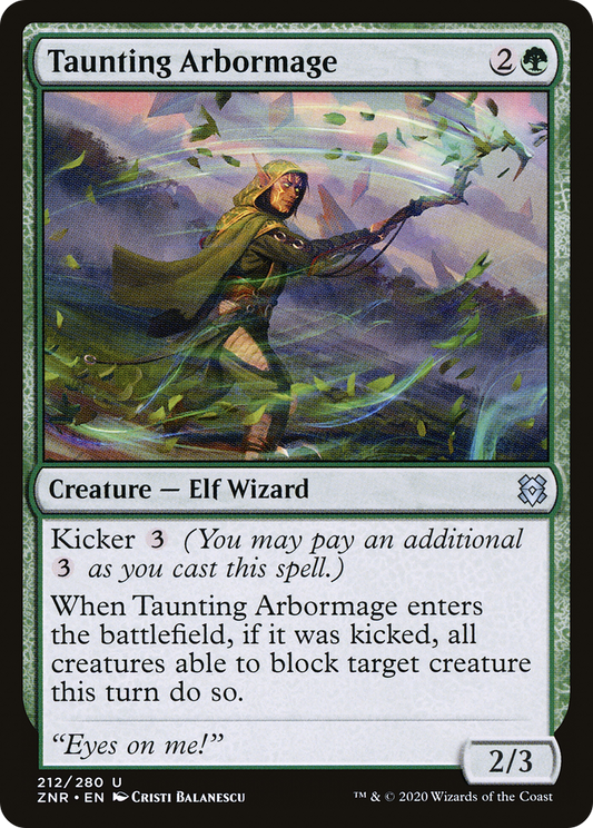 Taunting Arbormage (ZNR-212) (Foil)