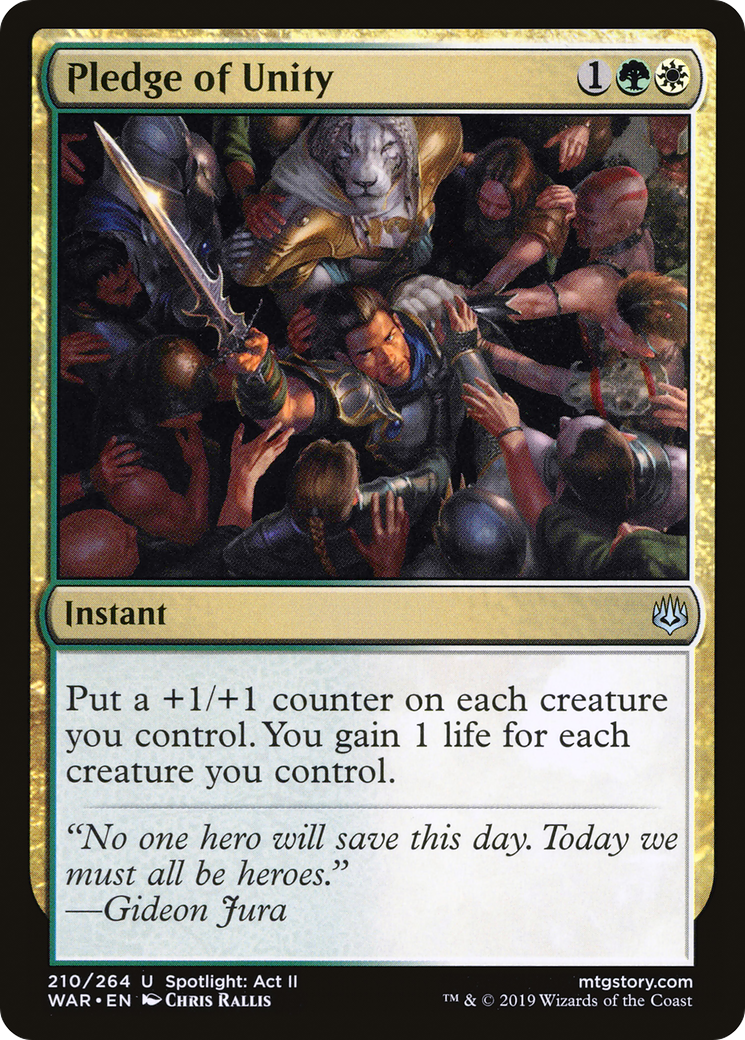 Pledge of Unity (WAR-210) (Foil)