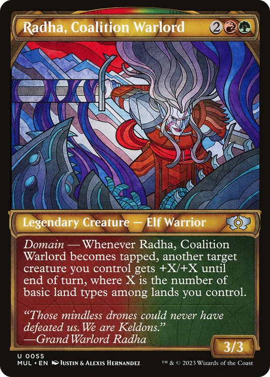 Radha, Coalition Warlord (MUL-055) (Showcase) (Foil)
