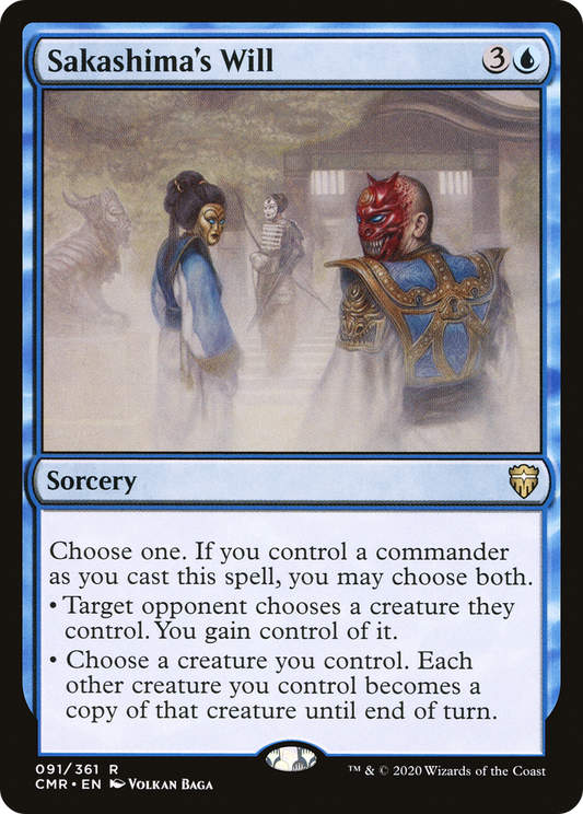 Sakashima's Will (CMR-091) (Foil)