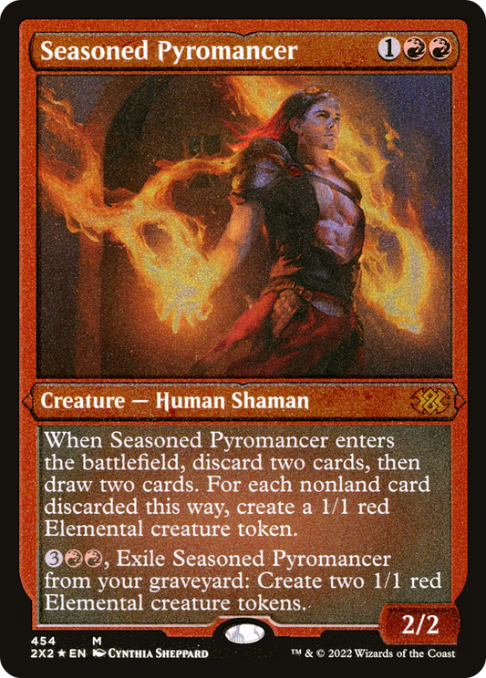 Seasoned Pyromancer (2X2-454) (Etched Foil)