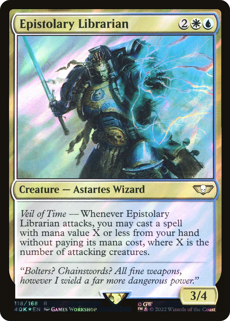Epistolary Librarian (40K-118★) (Surge Foil)