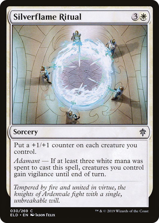 Silverflame Ritual (ELD-030) (Foil)