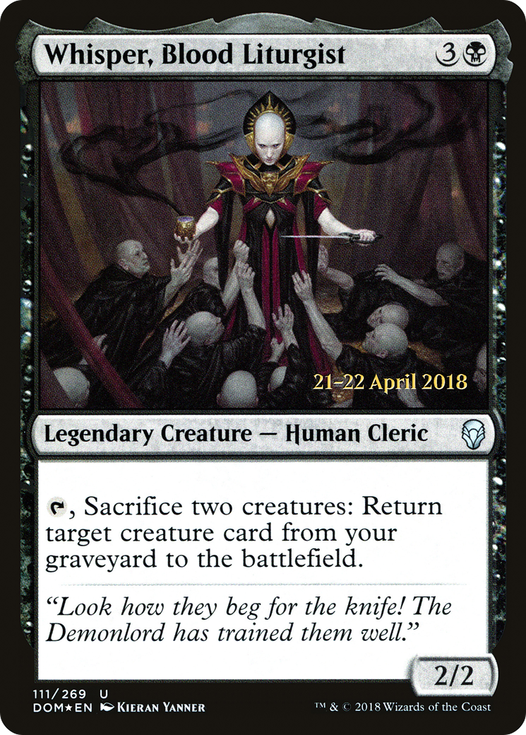 Whisper, Blood Liturgist (PRE-111S) (Foil)