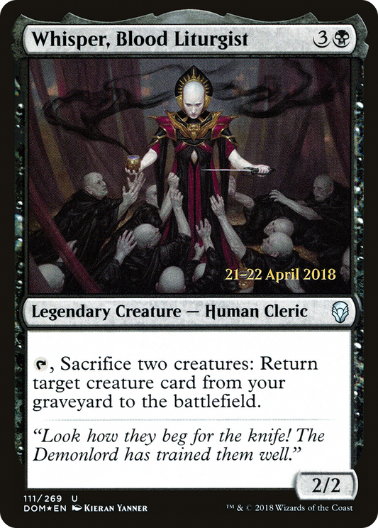 Whisper, Blood Liturgist (PRE-111S) (Foil)