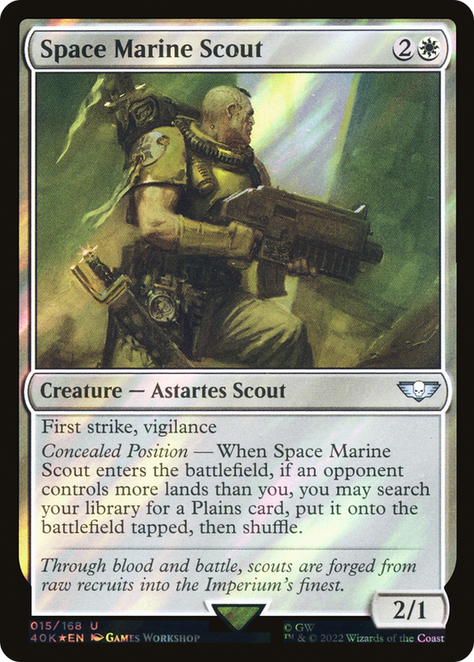 Space Marine Scout (40K-15★) (Surge Foil)