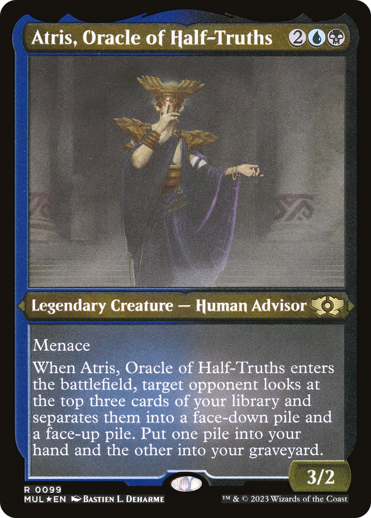 Atris, Oracle of Half-Truths (MUL-099) (Etched Foil)