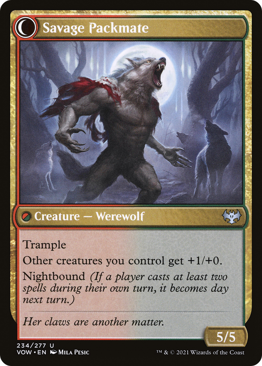 Child of the Pack // Savage Packmate (VOW-234) (Foil)