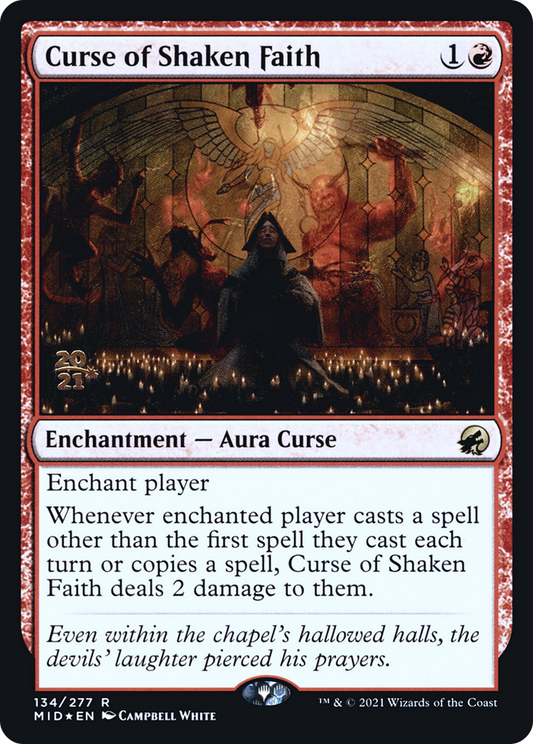 Curse of Shaken Faith (PRE-134S) (Foil)