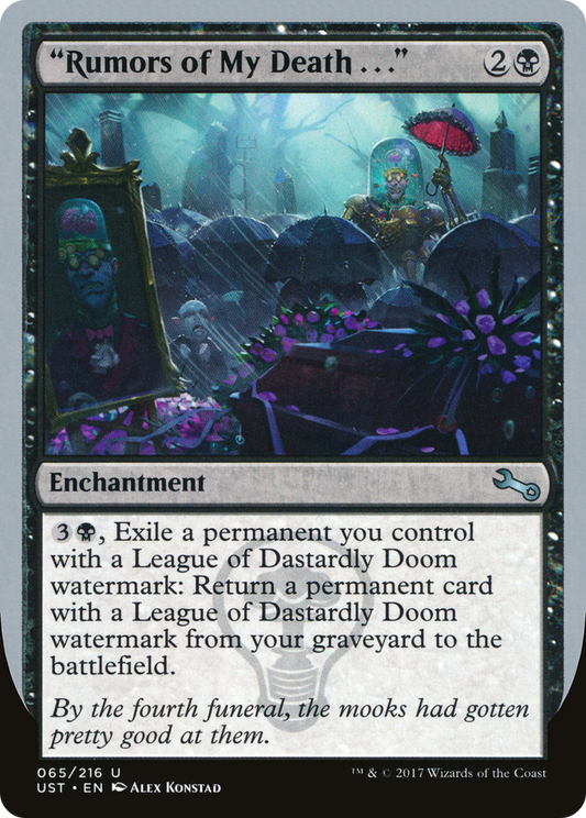 "Rumors of My Death . . ." (UST-065) (Foil)