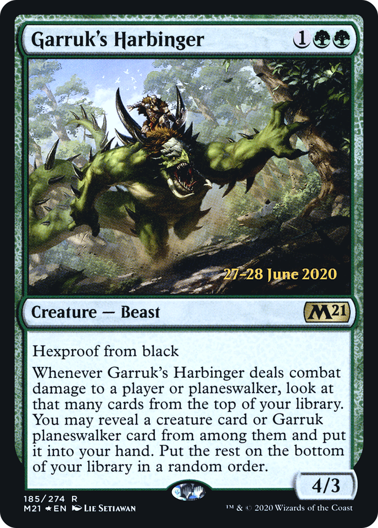 Garruk's Harbinger (PRE-185S) (Foil)