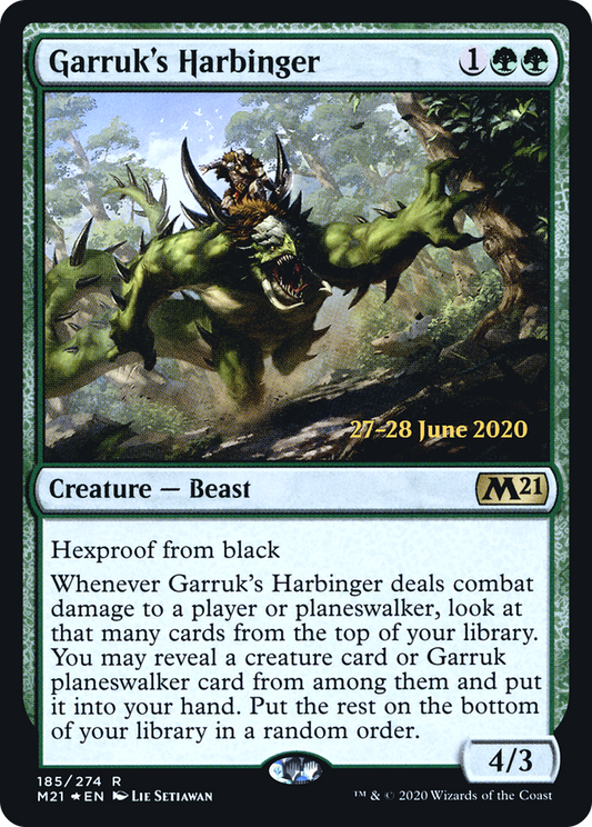Garruk's Harbinger (PRE-185S) (Foil)
