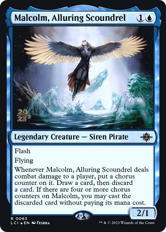 Malcolm, Alluring Scoundrel (PRE-63S) (Foil)