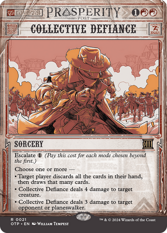 Collective Defiance (OTP-021) (Showcase) (Borderless) (Foil)