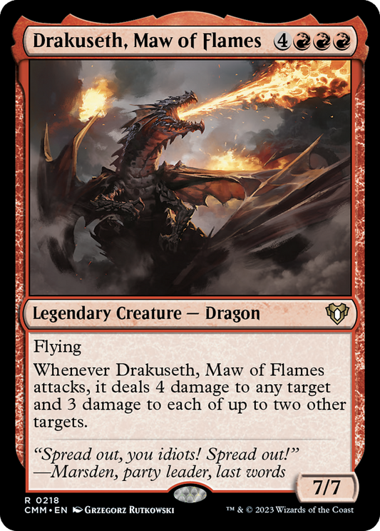 Drakuseth, Maw of Flames (CMM-218) (Foil)
