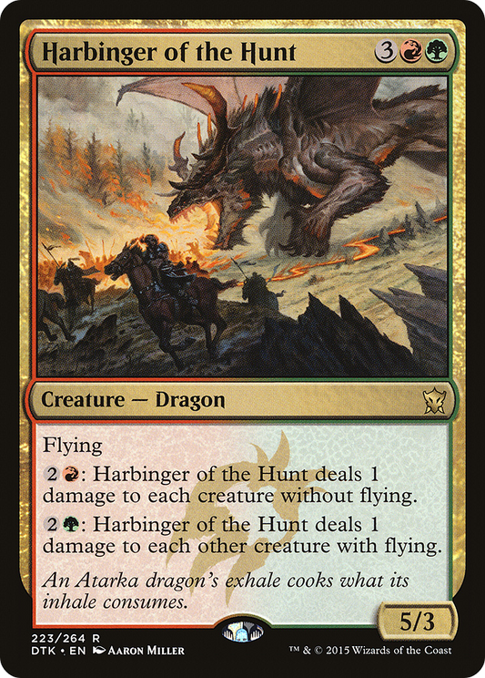 Harbinger of the Hunt (DTK-223) (Foil)