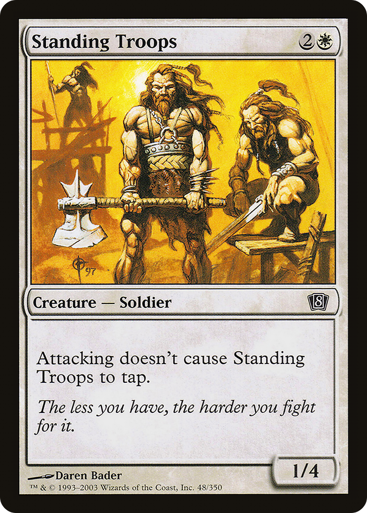 Standing Troops (8ED-48★) (Foil)
