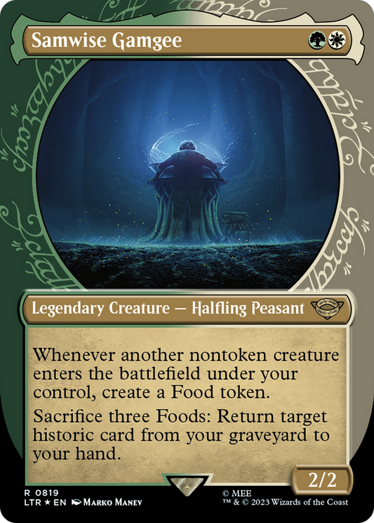 Samwise Gamgee (LTR-819) (Showcase) (Borderless) (Surge Foil)