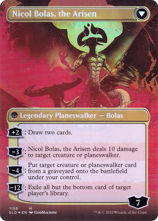 Nicol Bolas, the Ravager // Nicol Bolas, the Arisen (SLD-1158) (Borderless) (Foil)