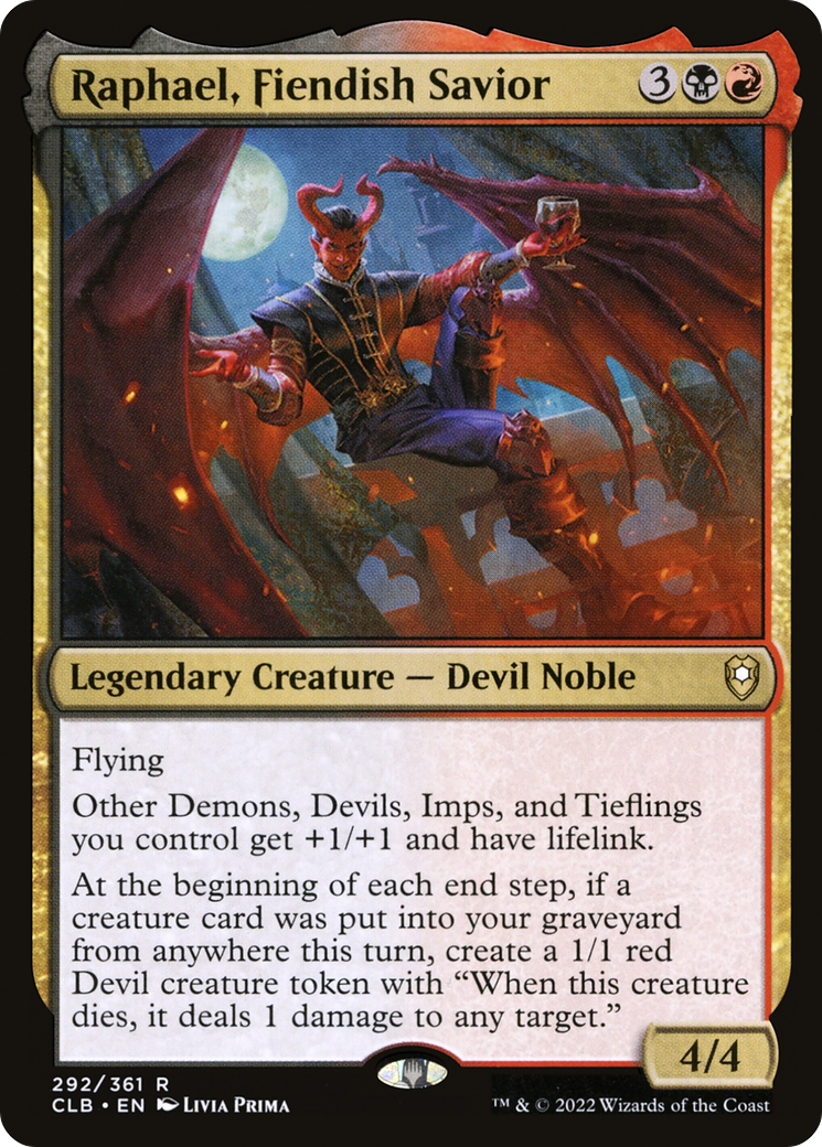 Raphael, Fiendish Savior (CLB-292) (Foil)