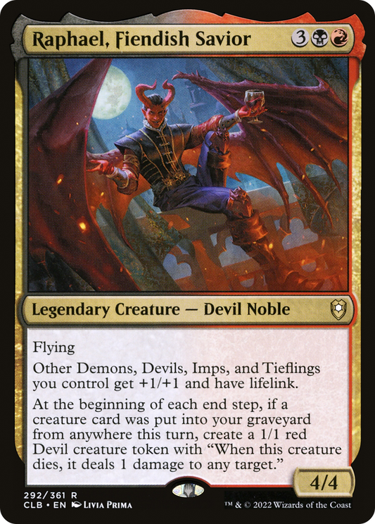 Raphael, Fiendish Savior (CLB-292) (Foil)