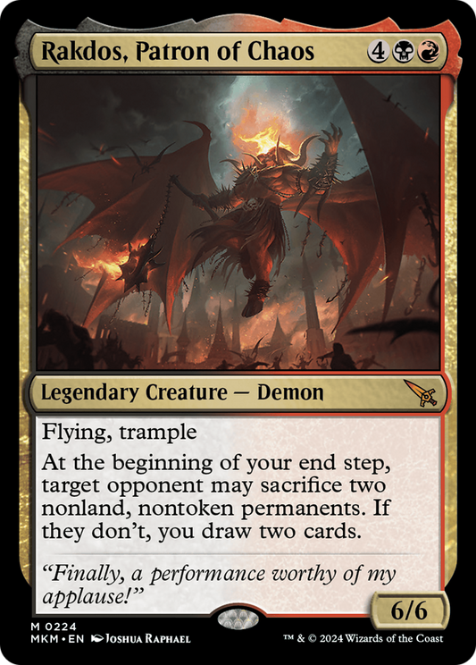 Rakdos, Patron of Chaos (MKM-224) (Foil)