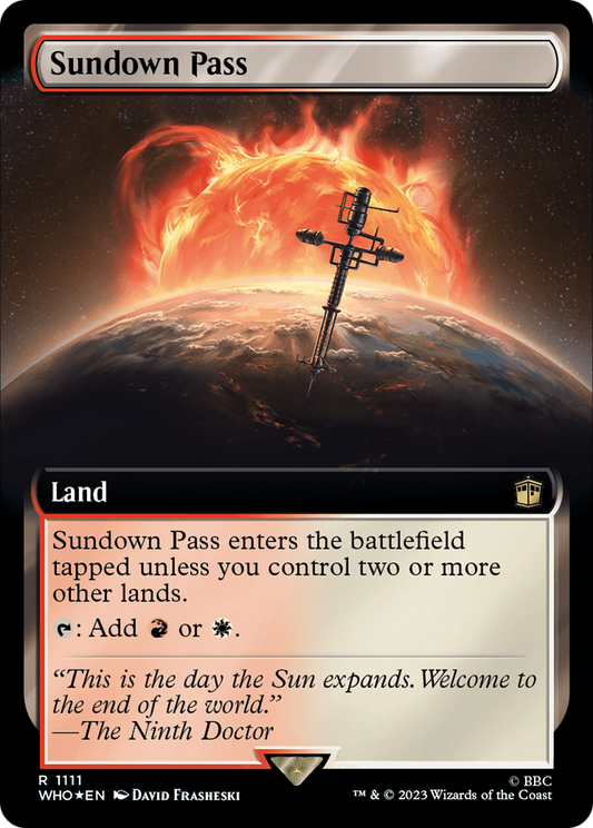 Sundown Pass (WHO-1111) (Extended Art) (Surge Foil)