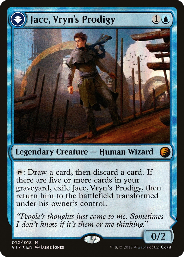 Jace, Vryn's Prodigy // Jace, Telepath Unbound (V17-012) (Foil)