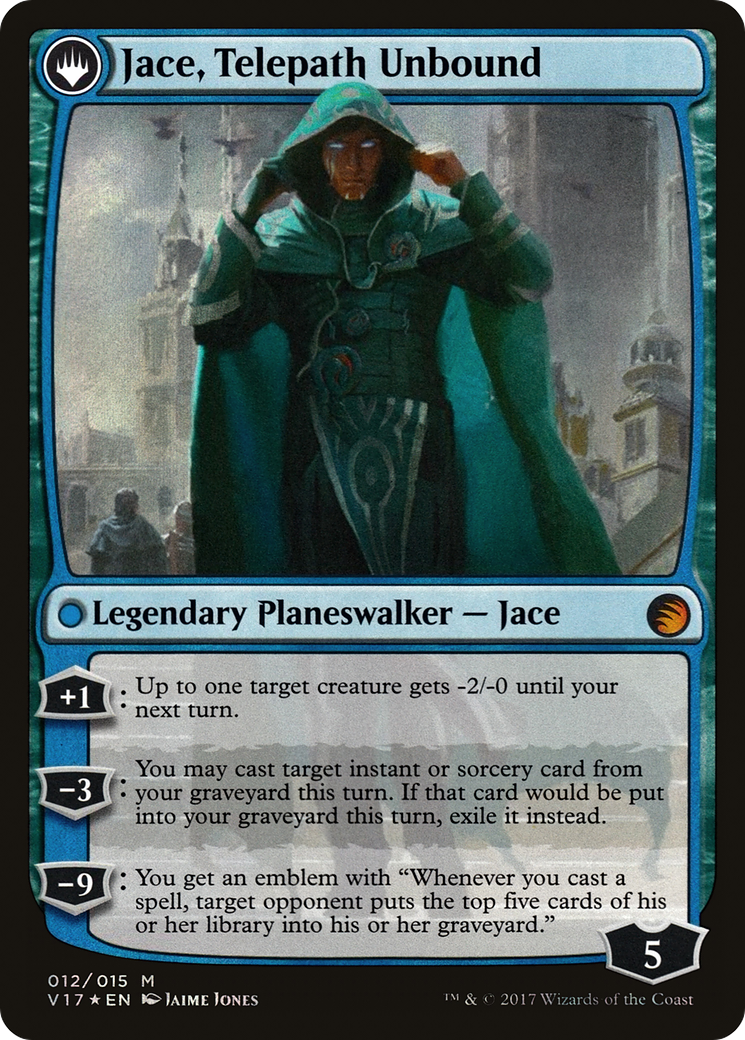 Jace, Vryn's Prodigy // Jace, Telepath Unbound (V17-012) (Foil)