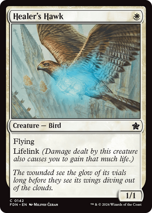 Healer's Hawk (FDN-142) (Foil)