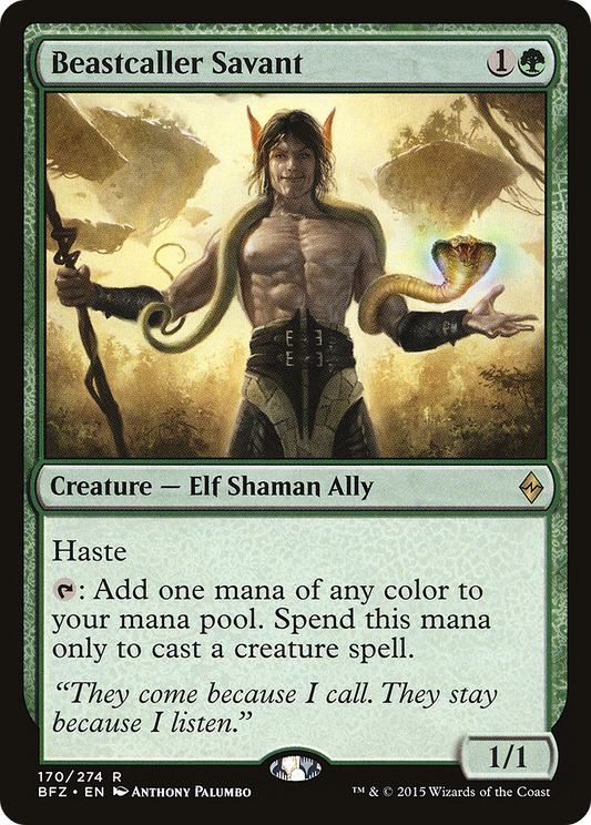Beastcaller Savant (BFZ-170) (Foil)