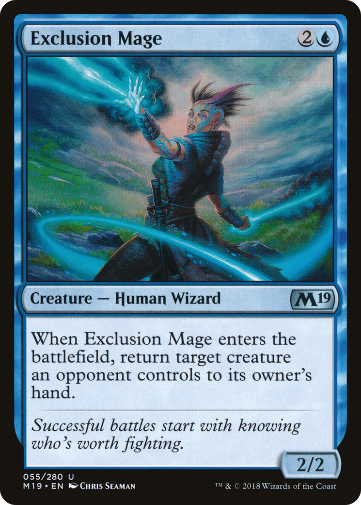 Exclusion Mage (M19-055) (Foil)