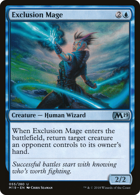 Exclusion Mage (M19-055) (Foil)