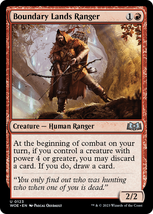Boundary Lands Ranger (WOE-123) (Foil)