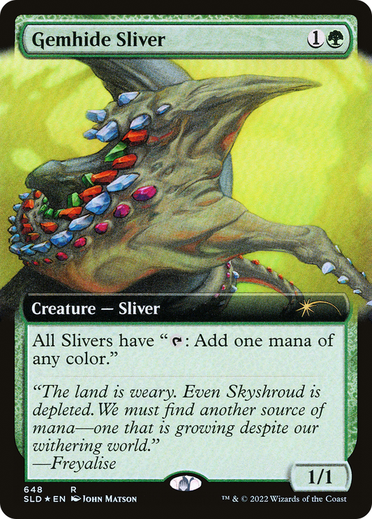 Gemhide Sliver (SLD-648) (Extended Art) (Foil)